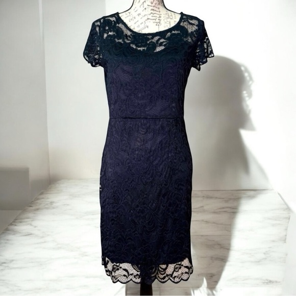 NWT Black Lace Cocktail Dress for Women Size M Medium - Picture 11 of 11